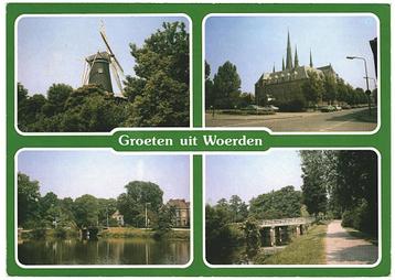 908923 Woerden Utr Gelopen met zegel  beschikbaar voor biedingen