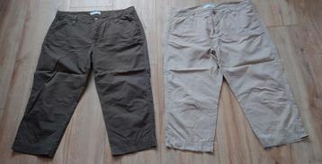 2x zomer broek 7/8 mt 42 Mrk Mac katoen  beschikbaar voor biedingen