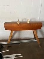 Vintage Turnbok Stoel, Huis en Inrichting, Ophalen, Gebruikt, Bruin, Eén