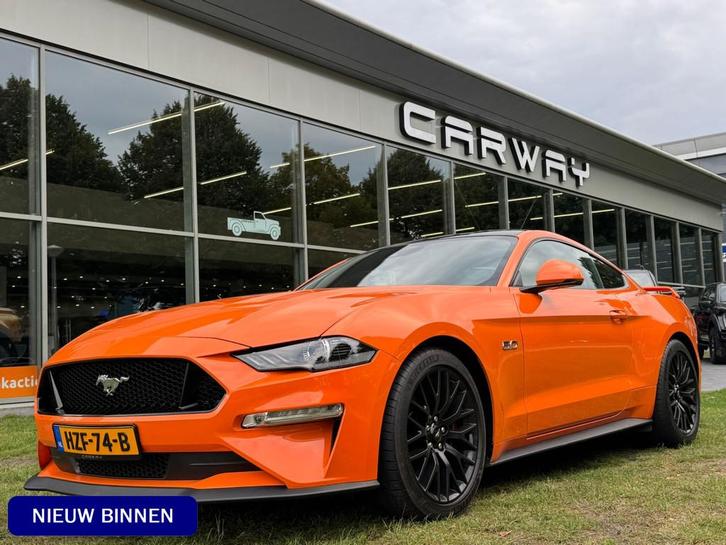 Ford Mustang 5.0 V8 GT Performance Carbon Pack EINDEJAARSACT, Auto's, Ford, Bedrijf, Te koop, Mustang, ABS, Achteruitrijcamera