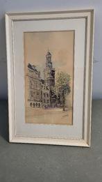 Aquarel / penwerk  Westerkerk Amsterdam, Ophalen of Verzenden