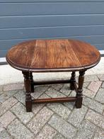 Compact eiken hangoortafeltje - draaiend blad - jaren 30-50, Antiek en Kunst, Antiek | Meubels | Tafels, Ophalen