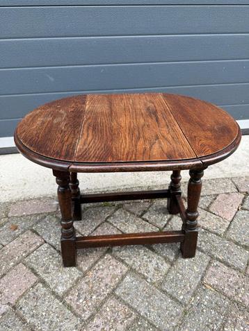 Compact eiken hangoortafeltje - draaiend blad - jaren 30-50  beschikbaar voor biedingen