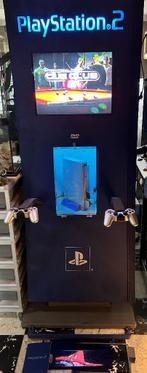 Playstation 2 demopod/demokiosk, Ophalen, Gebruikt, Phat, Met 2 controllers
