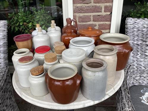 Diversen grespotten en kruiken, Antiek en Kunst, Antiek | Keramiek en Aardewerk, Ophalen of Verzenden