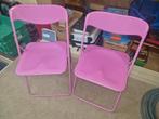 2 roze camping stoelen, Ophalen of Verzenden, Zo goed als nieuw, Campingstoel