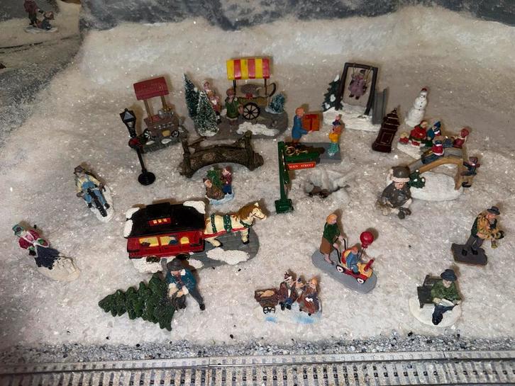 Kerstdorp Poppetjes en Accessoires lemax, Diversen, Kerst, Gebruikt, Ophalen of Verzenden