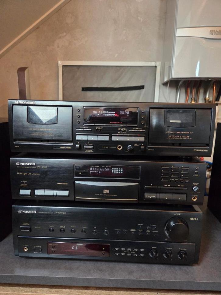 Pioneer SX-303RDS en PD-S505 en CT-W503R Stereo set, Audio, Tv en Foto, Stereo-sets, Zo goed als nieuw, Cassettedeck, Cd-speler