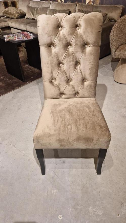 4 st. diningchair Cascade Avenida interiors Breda, Huis en Inrichting, Stoelen, Nieuw, Vier, Stof, Bruin, Ophalen