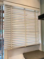 Houten Jaloezieen 1000 mm B x 1100 mm H, Ophalen, Gebruikt, 100 tot 150 cm, Wit