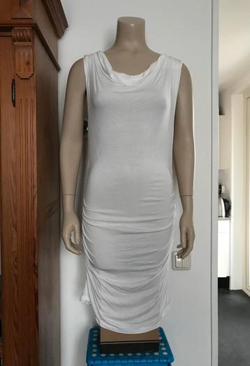Nieuw jurk fos fashion getailleerd plooien jurkje wit 36 S beschikbaar voor biedingen