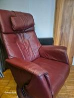 Sta-op fauteuil leer., Huis en Inrichting, Fauteuils, Ophalen, Zo goed als nieuw, 50 tot 75 cm, Leer