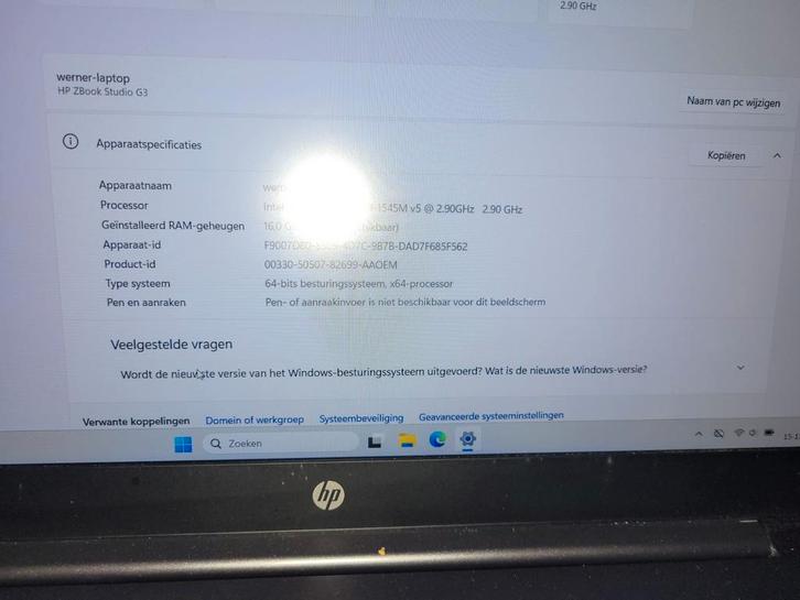 HP ZBook 15 inch - Krachtige Laptop, Computers en Software, Windows Laptops, Gebruikt, 15 inch, SSD, 2 tot 3 Ghz, 16 GB, Qwerty
