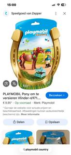 Playmobil schetlander pony, Ophalen of Verzenden, Zo goed als nieuw, Complete set