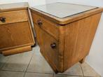 2 Art Deco nachtkastjes, Antiek en Kunst, Antiek | Meubels | Kasten, Ophalen