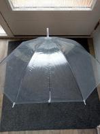 Transparante paraplu, Sieraden, Tassen en Uiterlijk, Paraplu's, Ophalen of Verzenden, Transparant, Zo goed als nieuw, Overige kleuren