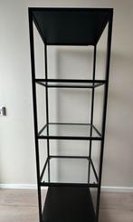 Ikea Vittsjo Stellingkast Zwartbruin, Met plank(en), Gebruikt, Glas, 150 tot 200 cm