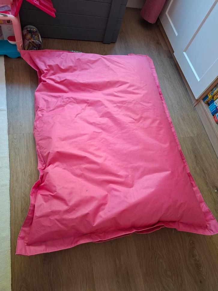 Roze Zitzak Ploff - Nette Staat, Huis en Inrichting, Zitzakken, Gebruikt, Zitzak, Roze, Ophalen