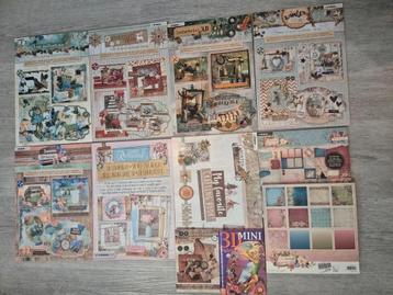 Scrapbook- en knutselpapier – diverse vellen & boekjes beschikbaar voor biedingen