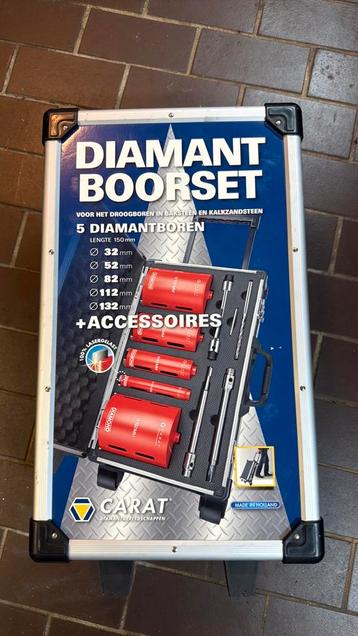 Carat diamant boorset. 32,52,82,112,132 mm boor beschikbaar voor biedingen