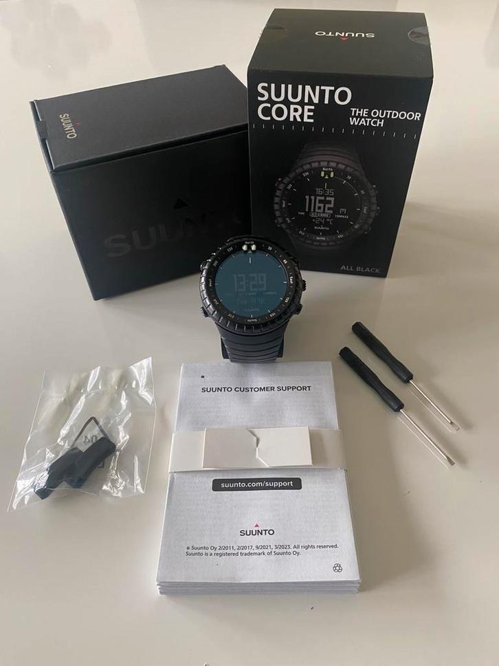 Suunto Core all black outdoor watch., Sieraden, Tassen en Uiterlijk, Horloges | Heren, Zo goed als nieuw, Polshorloge, Overige merken