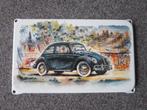 VOLKSWAGEN KEVER EMAILLE RECLAMEBORD, Ophalen, Zo goed als nieuw, Reclamebord