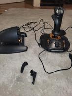 thrustmaster t.160000m fcs hotas stick en throttle,, Computers en Software, Joysticks, Ophalen, Zo goed als nieuw, Trustmaster