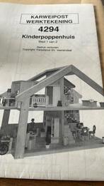 Bouwtekening van een kinderpoppenhuis 1:12, Ophalen of Verzenden, Nieuw, Poppenhuis