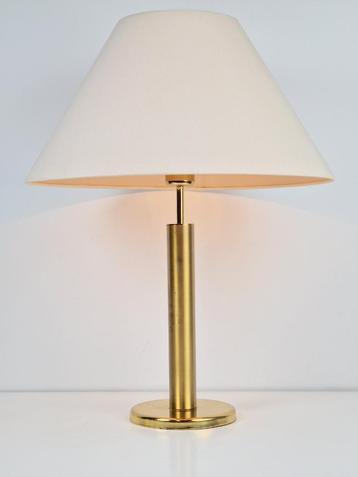 Vintage deknudt tafellamp messing regency belguim 1970  beschikbaar voor biedingen