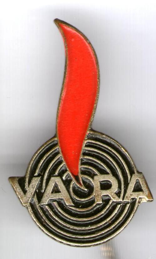 VARA zilverkleurig omroep speldje ( V_033 ), Verzamelen, Speldjes, Pins en Buttons, Zo goed als nieuw, Speldje of Pin, Merk, Verzenden