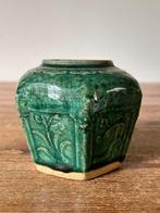 Gemberpot / vaas - groen geglazuurd - decoratief, Ophalen of Verzenden
