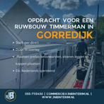 Ruwbouw timmerman gezocht in Gorredijk, 33 - 40 uur, MBO, Vanaf 5 jaar, Freelance of Uitzendbasis