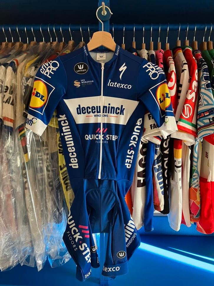 Wielertrui Julian Alaphilippe Deceuninck-Quickstep, Fietsen en Brommers, Fietsaccessoires | Fietskleding, Gebruikt, Heren, Bovenkleding