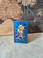 Geëmailleerd koperen luciferhouder zeepaardje nr1, Antiek en Kunst, Antiek | Koper en Brons, Ophalen of Verzenden