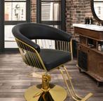 Kapperstoelen goud zwart NIEUW in doos, Huis en Inrichting, Stoelen, Ophalen of Verzenden, Nieuw, Zwart, Vier