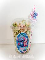 Traktatiie beker gekleurde  popcorn stitch, Ophalen of Verzenden