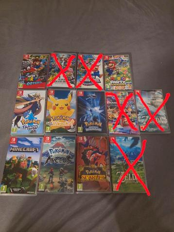 Diverse Nintendo Switch games beschikbaar voor biedingen