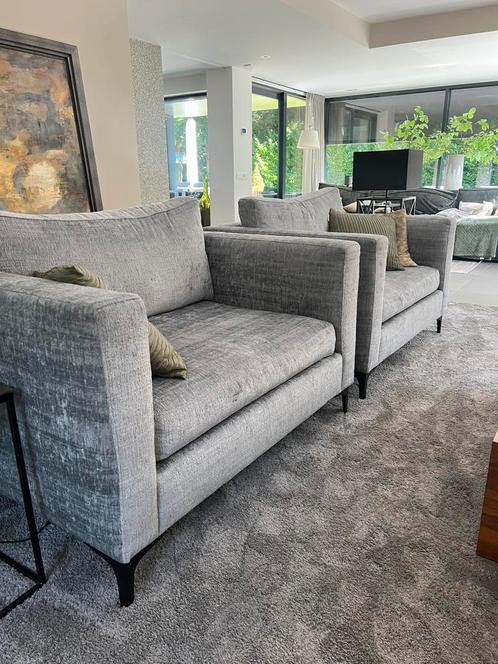 Keijser & Co Fauteuil 2 stuks Grijs, Huis en Inrichting, Banken | Sofa's en Chaises Longues, Nieuw, Eenpersoons, Minder dan 150 cm