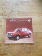Autofolder/Brochure     Allegro  2  1300     4 deurs      NL, Boeken, Nieuw, Overige merken, Ophalen of Verzenden