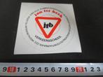 sticker Bussum  JAN TER BEEK  verkeersschool, Ophalen, Zo goed als nieuw, Sticker