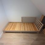 Uitschuif bedframe ( Tarva Ikea), Huis en Inrichting, Wit, Tweepersoons, Zo goed als nieuw, Hout