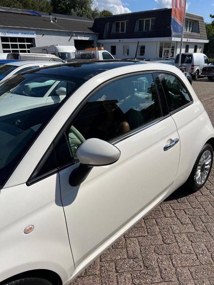 Fiat 500 0.8 Dualogic C 2013 Wit, Auto's, Fiat, Particulier, ABS, Airbags, Alarm, Centrale vergrendeling, Elektrische ramen, Lederen bekleding