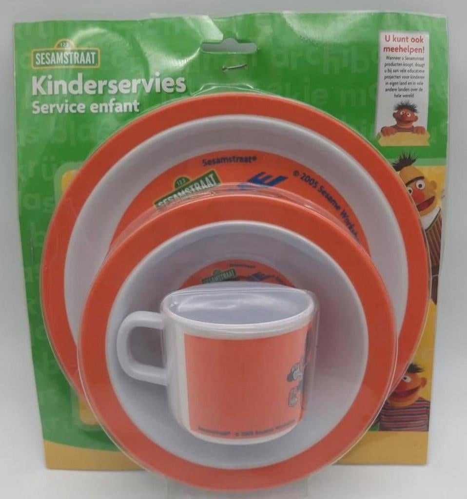 Sesamstraat Kinderservies Grover uit 2005 NIEUW!, Ophalen of Verzenden, Nieuw