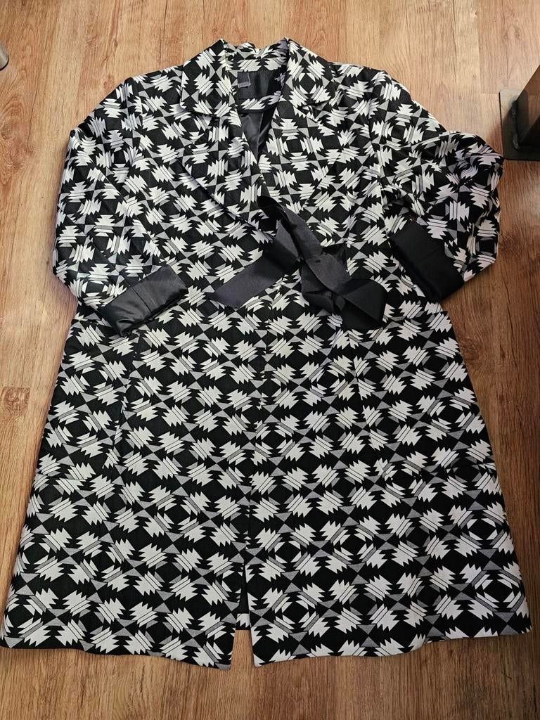 CORA KEMPERMAN; WAANZINNIG MOOIE JAS XL ZGAN, Ophalen of Verzenden, Zo goed als nieuw, Maat 46/48 (XL) of groter, Zwart