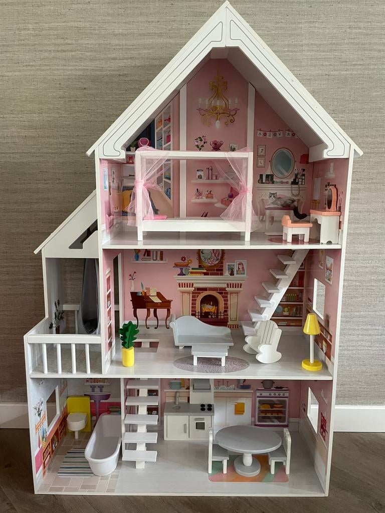 Poppenhuis Bandits & Angels type Prinses, Ophalen, Zo goed als nieuw, Poppenhuis