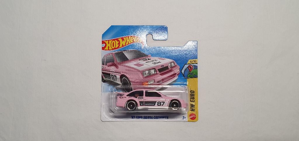 Hot Wheels 87 Ford Siera Cosworth pink, Ophalen of Verzenden, Nieuw, Auto