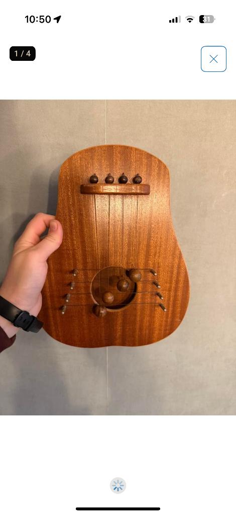 doorharp made in Jeruzalem, Muziek en Instrumenten, Snaarinstrumenten | Harpen, Ophalen of Verzenden, Gebruikt