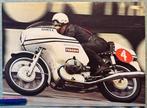 Poster 1971 A4 Otto Butenuth op BMW R75/5, Verzenden, Zo goed als nieuw, Motoren