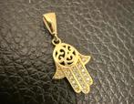 Prachtige 14 karaats gouden fatima hand hanger, Ophalen of Verzenden, Nieuw, Goud, Goud