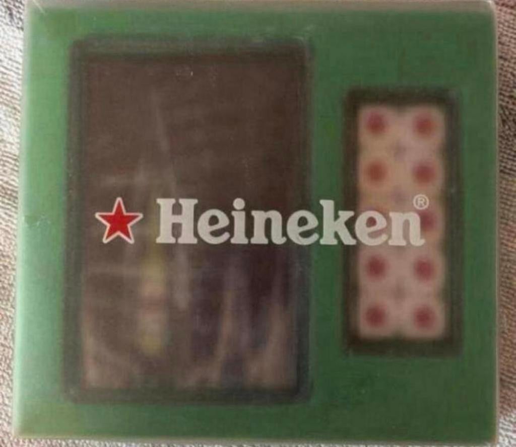 HEINEKEN speelkaarten en dobbelstenen set NIEUW & ZELDZAAM, Verzamelen, Biermerken, Ophalen of Verzenden, Zo goed als nieuw, Overige typen
